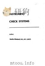 INSTRUMENT CHECK SYSTEMS 1971 PDF电子版封面 0812102606