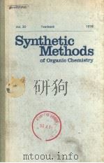 SYNTHETIC METHODS OF ORGANIC CHEMISTRY VOL.30 1976 PDF电子版封面 3805522568