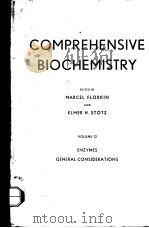 COMPREHENSIVE BIOCHEMISTRY PDF电子版封面 MARCEL FLORKIN ELMER H.STOTZ