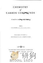 CHEMISTRY OF CARBON COMPOUNDS VOL.4 PT.A PDF电子版封面