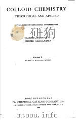 COLLOID CHEMISTRY VOL.Ⅱ     PDF电子版封面     