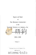 REPORTS AND PAQERS OF THE RESEARCH LABORATORY OF THE TANNERS. COUNCIL OF AMERICA INC.AT THE UNIVERSI PDF电子版封面