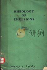 RHEOLOGY OF EMULSIONS PDF电子版封面 P.SHERMAN