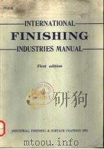 INTERNATIONAL FINISHING INDUSTRIES MANUAL PDF电子版封面 FIRST