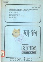 FLEXIBLE URETHANE RESINS AND COATING MATERIALS DEELOPMENT (U) PDF电子版封面 J.E.PREGLER