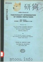 FUNCTIONALITY DETERMINATION OF BINDER PREPOLYMERS PDF电子版封面 A.H.MUENDER B.E.HUDSON