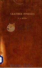 LEATHER FINISHES PDF电子版封面 J.S.MUDD.
