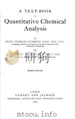 A TEXT-BOOK QUANTITATIVE CHEMICAL ANALYSIS FOURTH EDITION PDF电子版封面