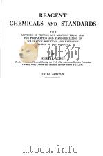 REAGENT CHEMICALS AND STANDARDS  THIRD EDITION（ PDF版）