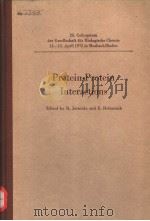 PROTEIN-PROTEIN INTERACTIONS PDF电子版封面 038705992X R.JAENICKE AND E.HELMREICH