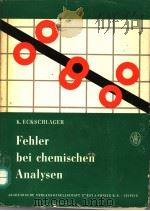 FEHLER BEI CHEMISCHEN ANALYSEN（ PDF版）