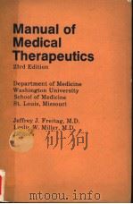 MANUAL OF MEDICAL THERAPEUTICS 23RD EDITION 1980 PDF电子版封面 0316924032