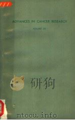 ADANCES IN CANCER RESEARCH VOLUME 24 PDF电子版封面 0120066246