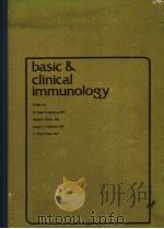BASIC & CLINICAL IMMUNOLOGY 1976 PDF电子版封面 0870412205