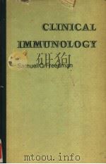 CLINICAL IMMUNOLOGY 1971 PDF电子版封面 006140831X