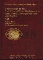 PROCEEDINGS OF THE 2ND INTERNATIONAL CONFERENCE ON RARE EARTH DEVELOPMENT AND APPLICATION VOL.1 PDF电子版封面 7800031276 XU GUANGXIAN XIAO JIMEI YU Z