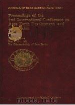 PROCEEDINGS OF THE 2ND INTERNATIONAL CONFERENCE ON RARE EARTH DEVELOPMENT AND APPLICATION  VOL.2（ PDF版）