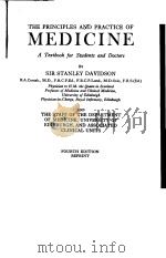 THE PRINCIPLES AND PRACTICE OF MEDICINE FOURTH EDITION PDF电子版封面