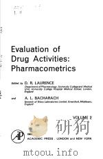 EVALUATION OF DRUG ACTIVITIES: PHARMACOMETRICS PDF电子版封面 D.R. LAURENCE