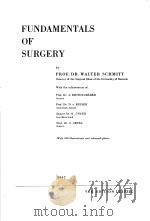 FUNDAMENTALS OF SURGERY PDF电子版封面 PROF.DR.WALTER SCHMITT