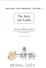 ANATOMY FOR SURGEONS:VOLUME 3 THE BACK AND LIMBS PDF电子版封面 W.HENRY HOLLINSHEAD,PH.D.