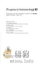 PROGRESS IN IMMUNOLOGY III     PDF电子版封面    T.E.MANDEL 