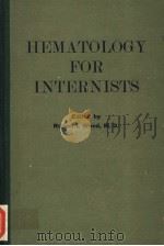 HEMATOLOGY FOR INTERNISTS PDF电子版封面 ROBERT I.WEED,M.D.