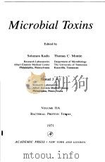 MICROBIAL TOXINS  VOLUME ⅡA BACTERIAL PPROTEIN TOXINS（1971 PDF版）