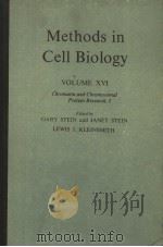 METHODS IN CELL BIOLOGY  VOLUME XVI  CHROMATIN AND CHROMOSOMAL PROTEIN RESEARCH.I（1977 PDF版）