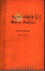 INTRODUCTION TO MATRIX ANALYSIS SECOND EDITION（1970 PDF版）