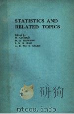 STATISTICS AND RELATED TOPICS（ PDF版）