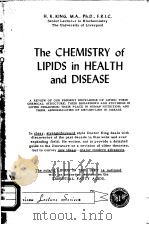 THE CHEMISTRY OF LIPIDS IN HEALTH AND DISEASE PDF电子版封面