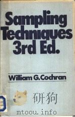SAMPLING TECHNIQUES  THIRD EDITION（ PDF版）