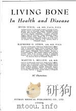 LIVING BONE IN HEALTH AND DISEASE PDF电子版封面