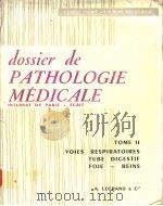 DOSSIER DE PATHOLOGIE MEDICALE PDF电子版封面