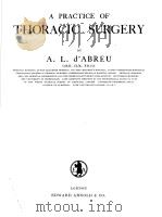A PRACTICE OF THORACIC SURGERY（ PDF版）