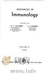 ADVANCES IN IMMUNOLOGY VOLUME 2 PDF电子版封面 W.H.TALIAFERRO J.H.HUMPHREY