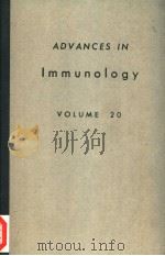 ADVAMCES IN IMMUNOLOGY VOLUME 20 PDF电子版封面 F.J.DIXON HENRY G. KUNKEL