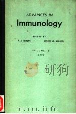 ADVAMCES IN IMMUNOLOGY VOLUME 15 PDF电子版封面 F.J.DIXON HENRY G. KUNKEL