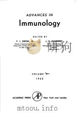 ADVAMCES IN IMMUNOLOGY VOLUME 3 PDF电子版封面 F.J.DIXON HENRY G. KUNKEL