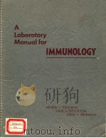 A LABORAOOTORY MANUAL FOR IMMUNOLOGY PDF电子版封面 H.J.S.