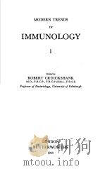 MODERN TRENDS IN IMMUNOLOGY 1 PDF电子版封面