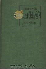 HEMOLYSIS AND RELATED PHENOMENA（ PDF版）