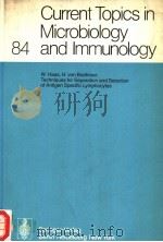 CURRENT TOPICS IN MICROBIOLOGY AND IMMUNOLOGY PDF电子版封面 W.ARBER