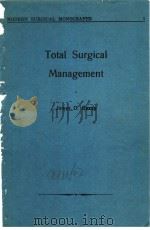 TOTAL SURGICAL MANAGEMENT PDF电子版封面 JAMES D.HARDY