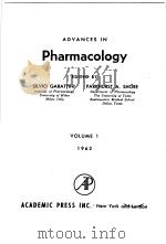 ADVNCES IN PHARMACOLOGY PDF电子版封面 SILVLO GARATTINI PARKHURST A.S