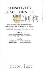 SENSITIVITY REACTIONS TO DRUGS PDF电子版封面 M.L.ROSENHEIM AND R.MOULTON