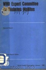 WHO EXPERT COMMITTEE ON DIABETES MELLITUS PDF电子版封面 WHO