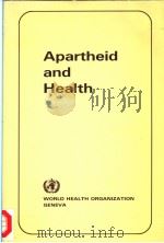 APARTHEID AND HEALTH PDF电子版封面 9241560797