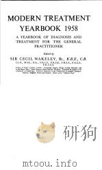 MODERN TREATMENT YEARBOOK 1958 PDF电子版封面